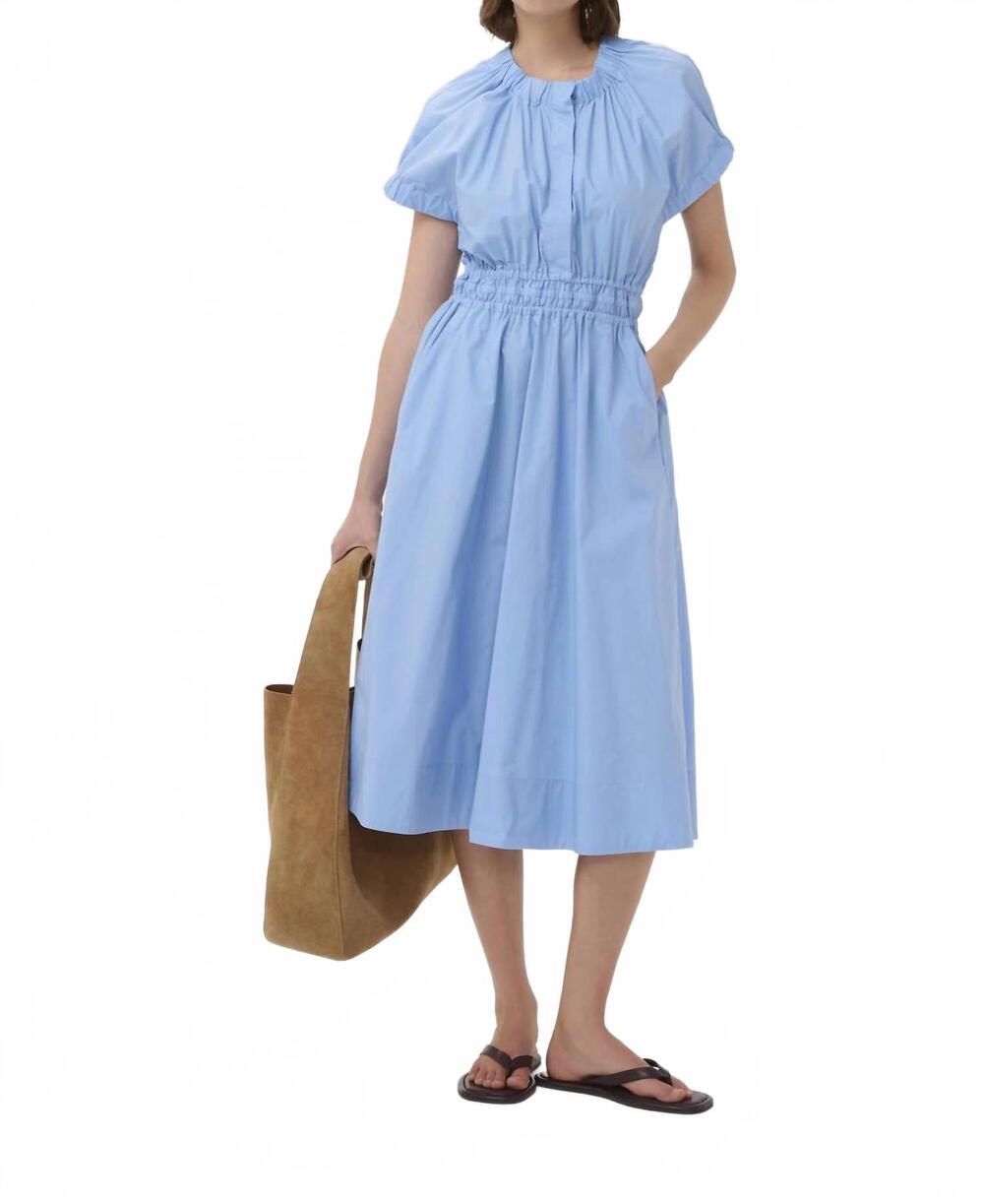 NEW INWEAR gloria midi dress in bel air blue